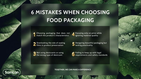 mistake when choosing food packaging